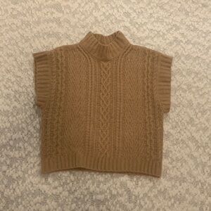 Cropped sweater xs pink rose